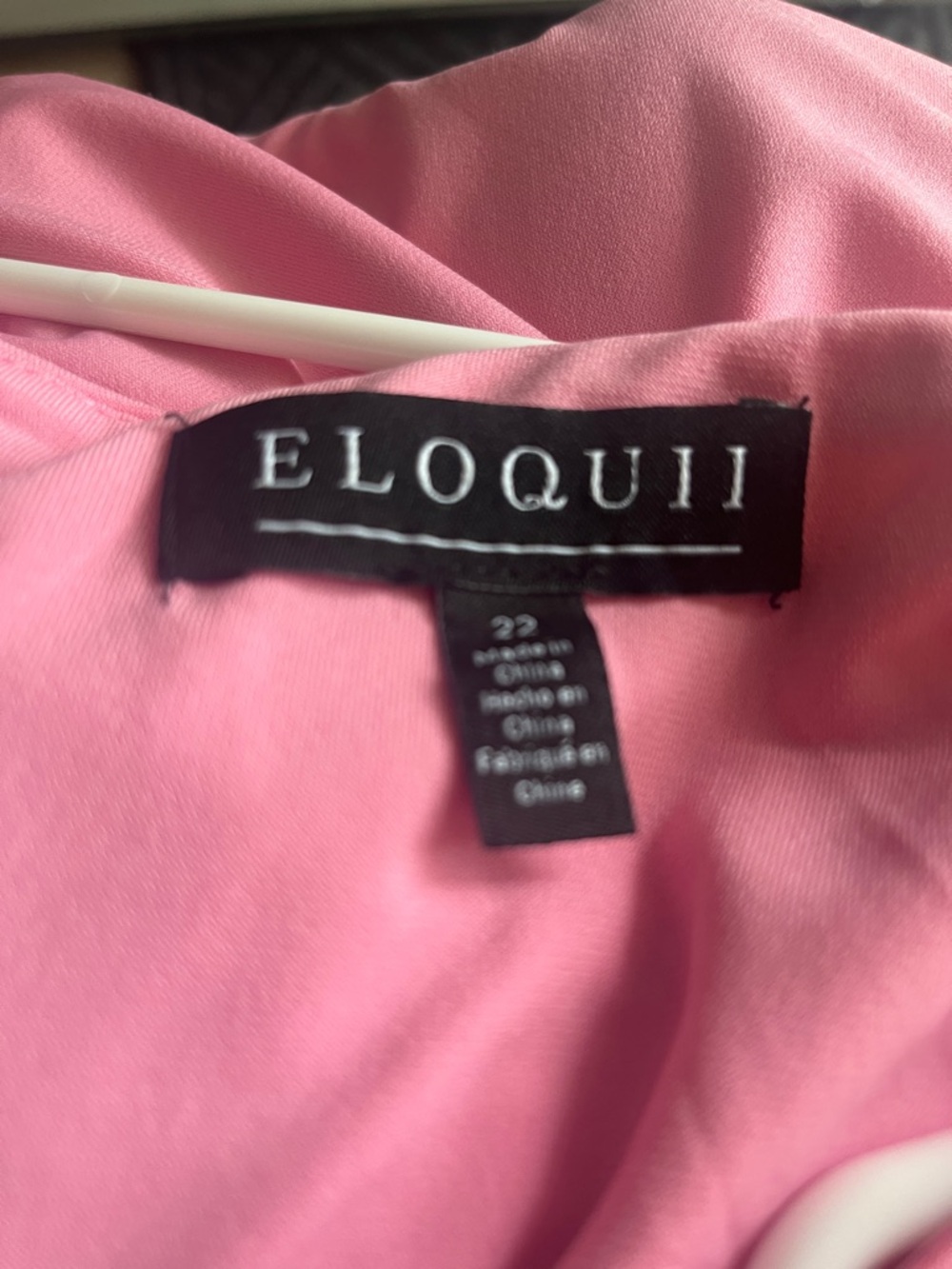 Eloquii assymetrical twisted shoulder double layered stretch Maxi goddess dress - Picture 6 of 10